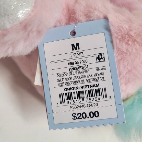 NEW! Cat & Jack Kids' Cass Unicorn Slippers - Picture 9 of 12